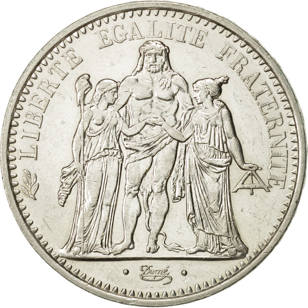 Münze, Frankreich, Hercule, 10 Francs, 1971, Paris, VZ, Silber, KM:932