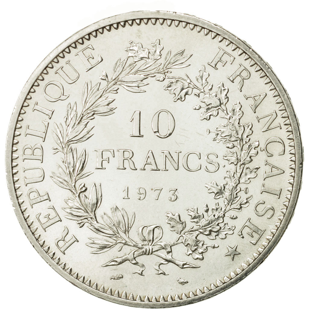 France, Hercule, 10 Francs, 1973, Paris, AU(55-58), Silver, KM:932, Gadoury:813