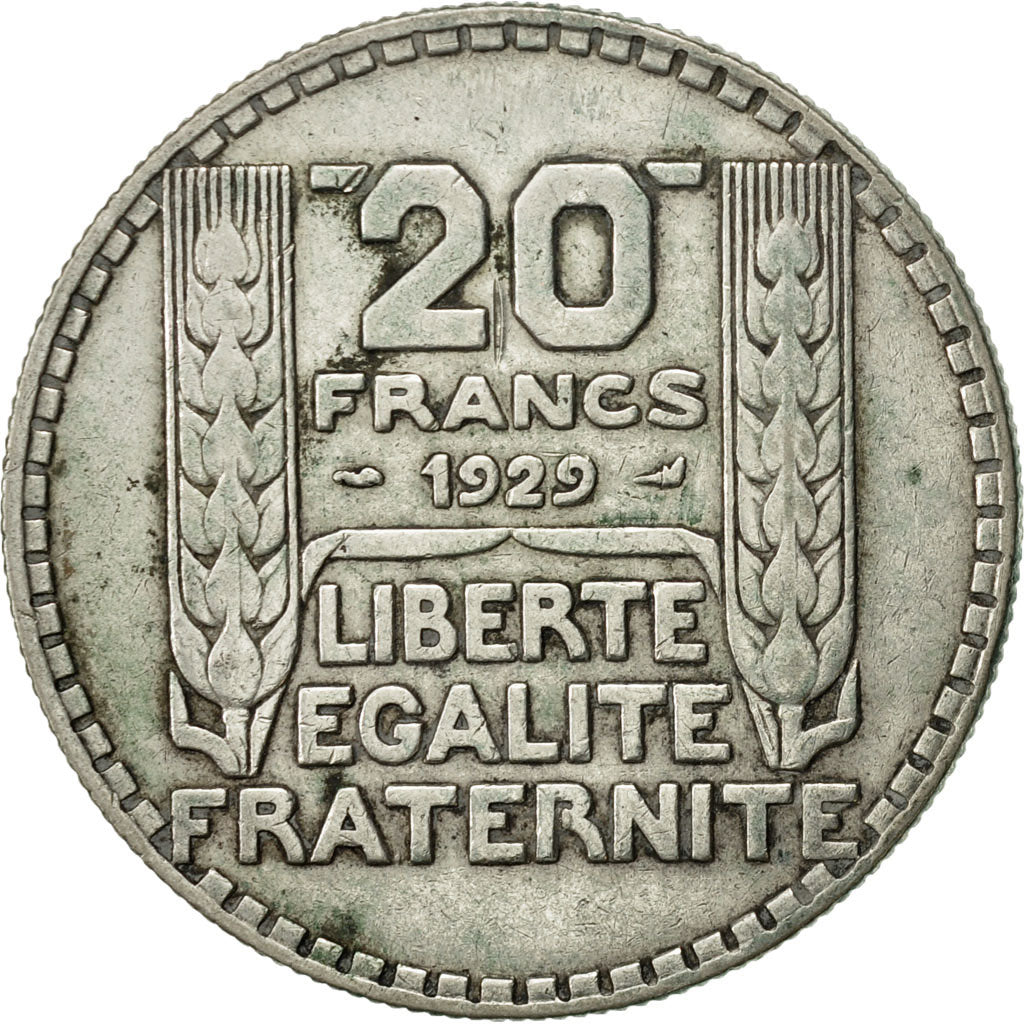 Coin, France, Turin, 20 Francs, 1929, Paris, EF(40-45), Silver, KM:879