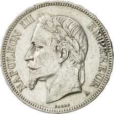 France, Napoleon III, Napoléon III, 5 Francs, 1868, Paris, EF(40-45), Silver