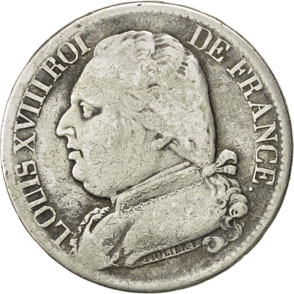 Coin, France, Napoléon I, 5 Francs, 1814, Toulouse, VF(20-25), Silver