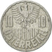 Coin, Austria, 10 Groschen, 1964, Vienna, AU(55-58), Aluminum, KM:2878