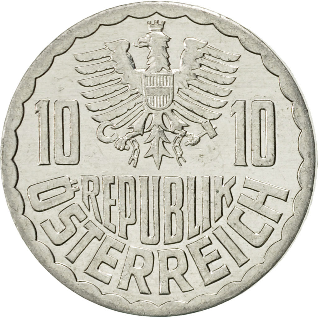 Coin, Austria, 10 Groschen, 1994, Vienna, AU(55-58), Aluminum, KM:2878