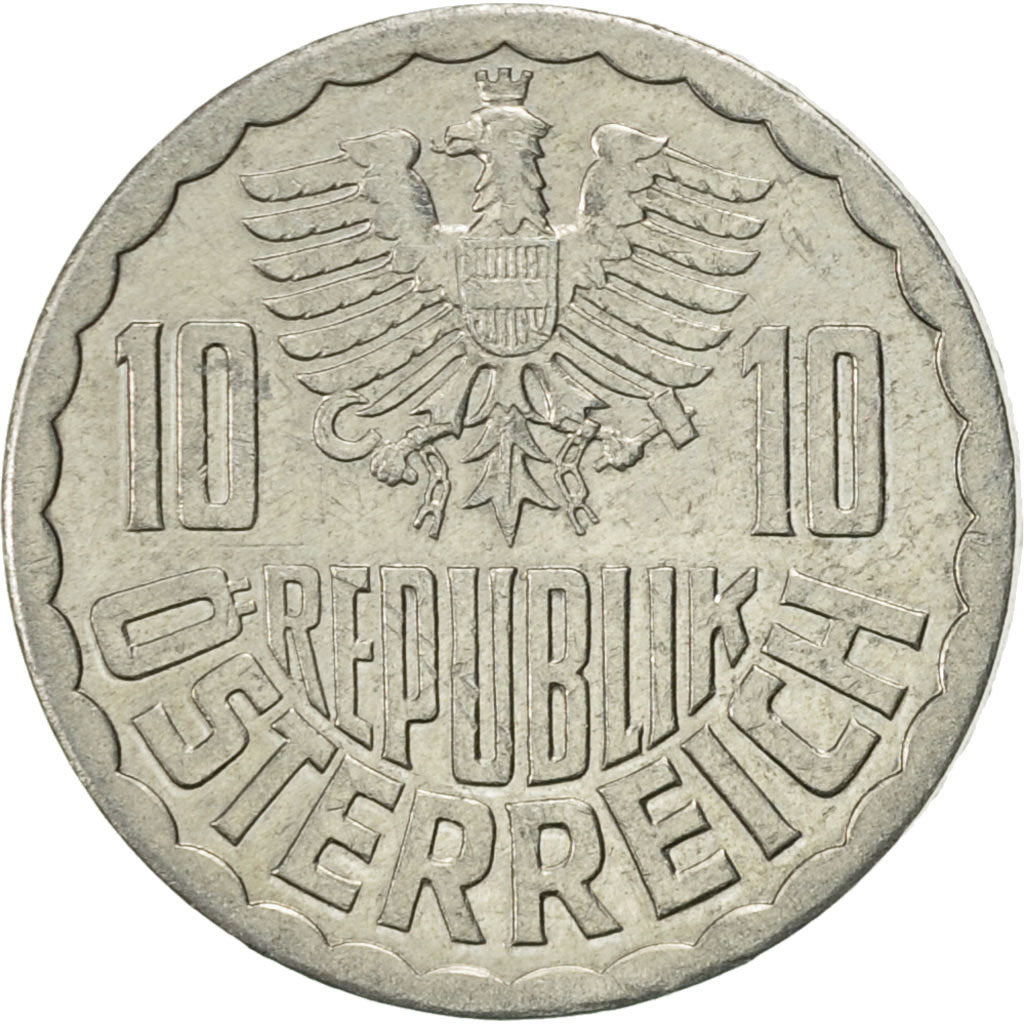 Coin, Austria, 10 Groschen, 1991, Vienna, AU(55-58), Aluminum, KM:2878
