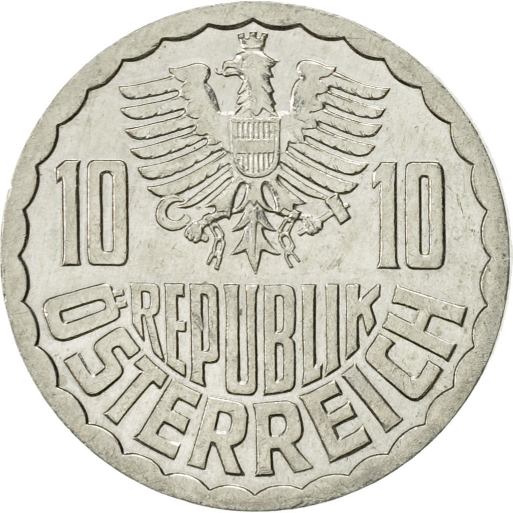 Coin, Austria, 10 Groschen, 1995, Vienna, AU(55-58), Aluminum, KM:2878