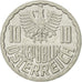Coin, Austria, 10 Groschen, 1995, Vienna, AU(55-58), Aluminum, KM:2878