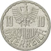 Coin, Austria, 10 Groschen, 1996, Vienna, AU(55-58), Aluminum, KM:2878