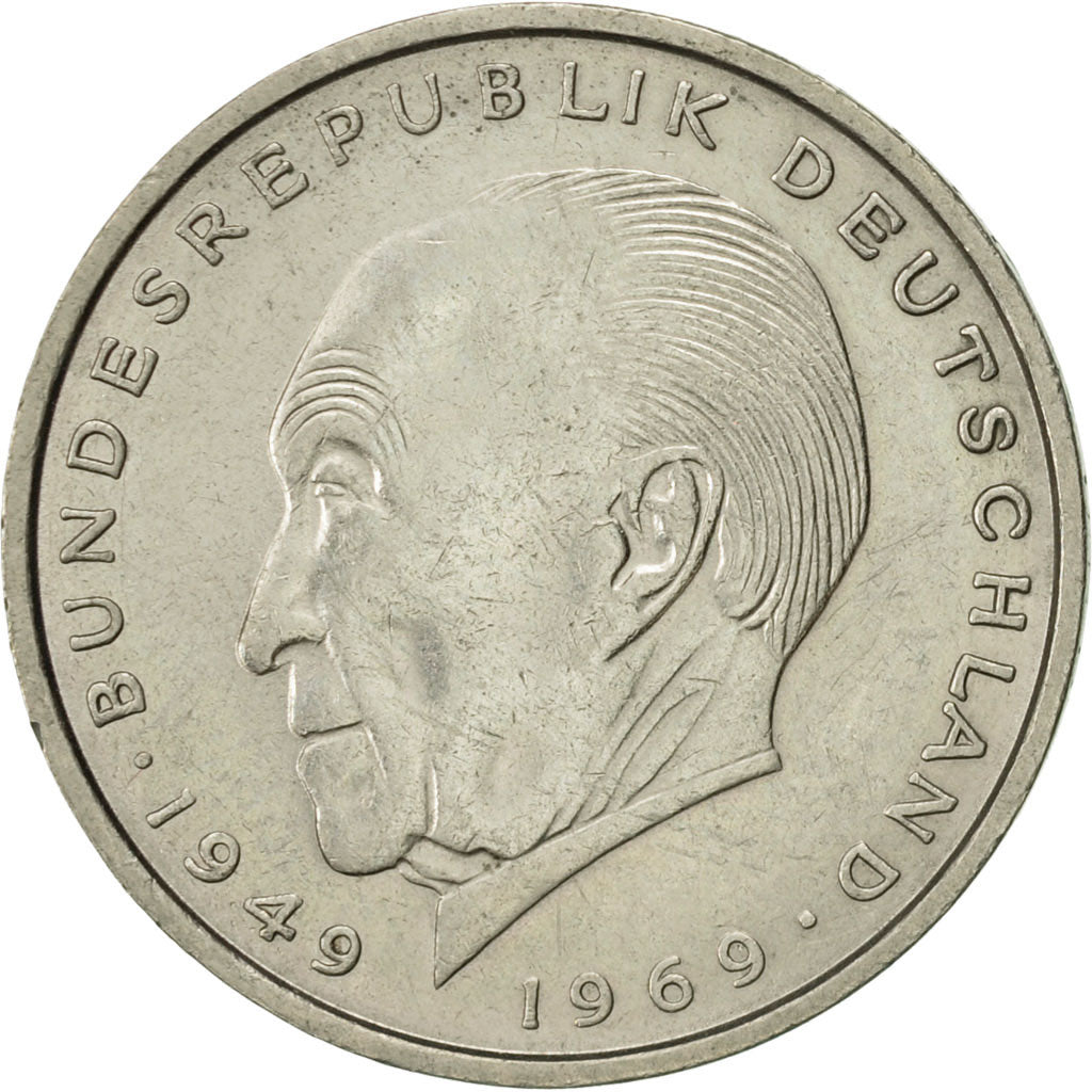 Coin, GERMANY - FEDERAL REPUBLIC, 2 Mark, 1974, Munich, AU(55-58), Copper-Nickel