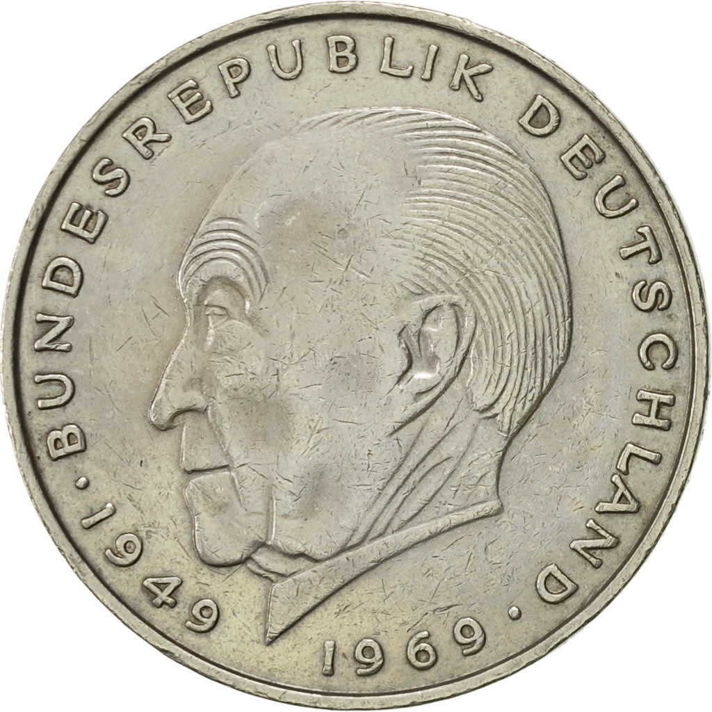 Coin, GERMANY - FEDERAL REPUBLIC, 2 Mark, 1973, Munich, AU(55-58), Copper-Nickel