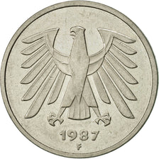 Coin, GERMANY - FEDERAL REPUBLIC, 5 Mark, 1987, Stuttgart, AU(50-53)