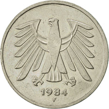 Coin, GERMANY - FEDERAL REPUBLIC, 5 Mark, 1984, Stuttgart, AU(50-53)