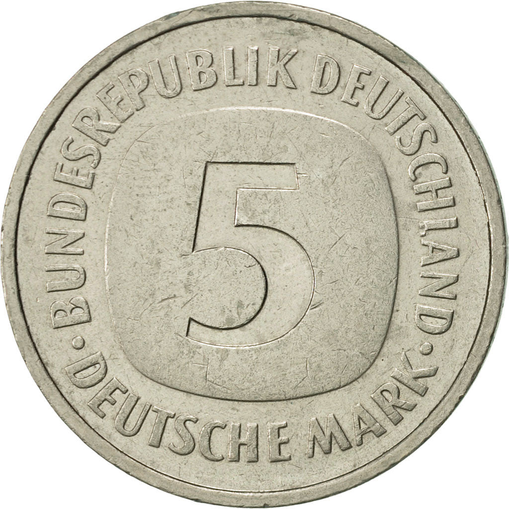 Coin, GERMANY - FEDERAL REPUBLIC, 5 Mark, 1984, Stuttgart, AU(50-53)