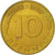 Moneda, ALEMANIA - REPÚBLICA FEDERAL, 10 Pfennig, 1984, Munich, MBC+, Latón