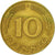 Moneda, ALEMANIA - REPÚBLICA FEDERAL, 10 Pfennig, 1984, Stuttgart, MBC+, Latón