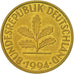 Munten, Federale Duitse Republiek, 10 Pfennig, 1994, Stuttgart, ZF+, Brass Clad