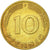 Moneda, ALEMANIA - REPÚBLICA FEDERAL, 10 Pfennig, 1974, Stuttgart, MBC+, Latón
