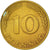 Moneda, ALEMANIA - REPÚBLICA FEDERAL, 10 Pfennig, 1970, Hambourg, MBC+, Latón