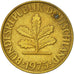 Münze, Bundesrepublik Deutschland, 10 Pfennig, 1975, Munich, SS+, Brass Clad