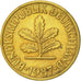 Coin, GERMANY - FEDERAL REPUBLIC, 10 Pfennig, 1987, Hambourg, AU(50-53), Brass