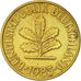 Münze, Bundesrepublik Deutschland, 10 Pfennig, 1983, Stuttgart, SS+, Brass Clad