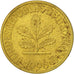 Münze, Bundesrepublik Deutschland, 10 Pfennig, 1996, Karlsruhe, SS+, Brass Clad