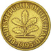 Coin, GERMANY - FEDERAL REPUBLIC, 10 Pfennig, 1995, Munich, AU(50-53), Brass