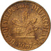 Coin, GERMANY - FEDERAL REPUBLIC, 2 Pfennig, 1967, Stuttgart, EF(40-45), Bronze
