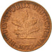 Coin, GERMANY - FEDERAL REPUBLIC, 2 Pfennig, 1972, Stuttgart, AU(50-53), Copper