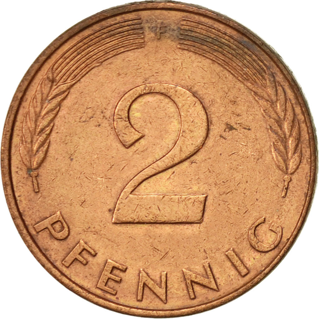 Moneta, GERMANIA - REPUBBLICA FEDERALE, 2 Pfennig, 1985, Stuttgart, BB+, Acciaio