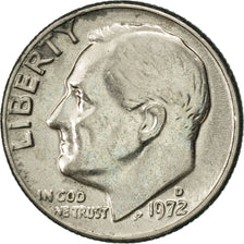 Coin, United States, Roosevelt Dime, Dime, 1972, U.S. Mint, Denver, AU(55-58)