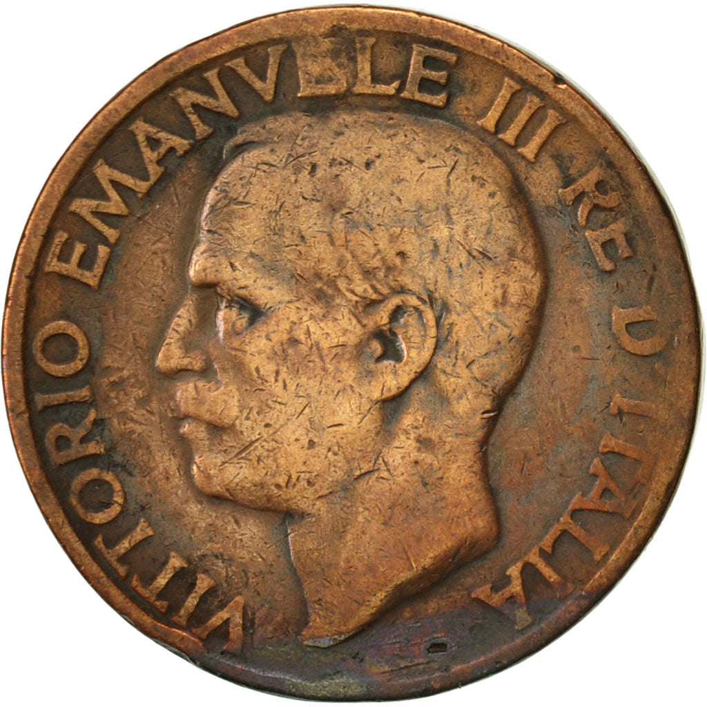 Moneta, Italia, Vittorio Emanuele III, 10 Centesimi, 1924, Rome, BB, Bronzo