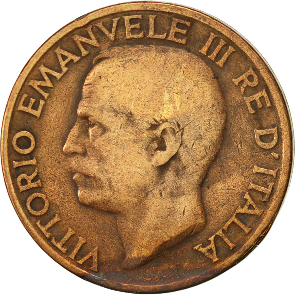 Monnaie, Italie, Vittorio Emanuele III, 10 Centesimi, 1928, Rome, TTB, Bronze