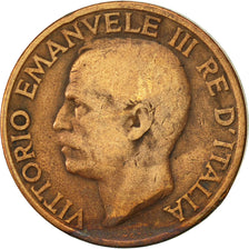 Monnaie, Italie, Vittorio Emanuele III, 10 Centesimi, 1928, Rome, TTB, Bronze