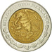 Moneta, Mexico, 5 Pesos, 2006, Mexico City, EF(40-45), Bimetaliczny, KM:605