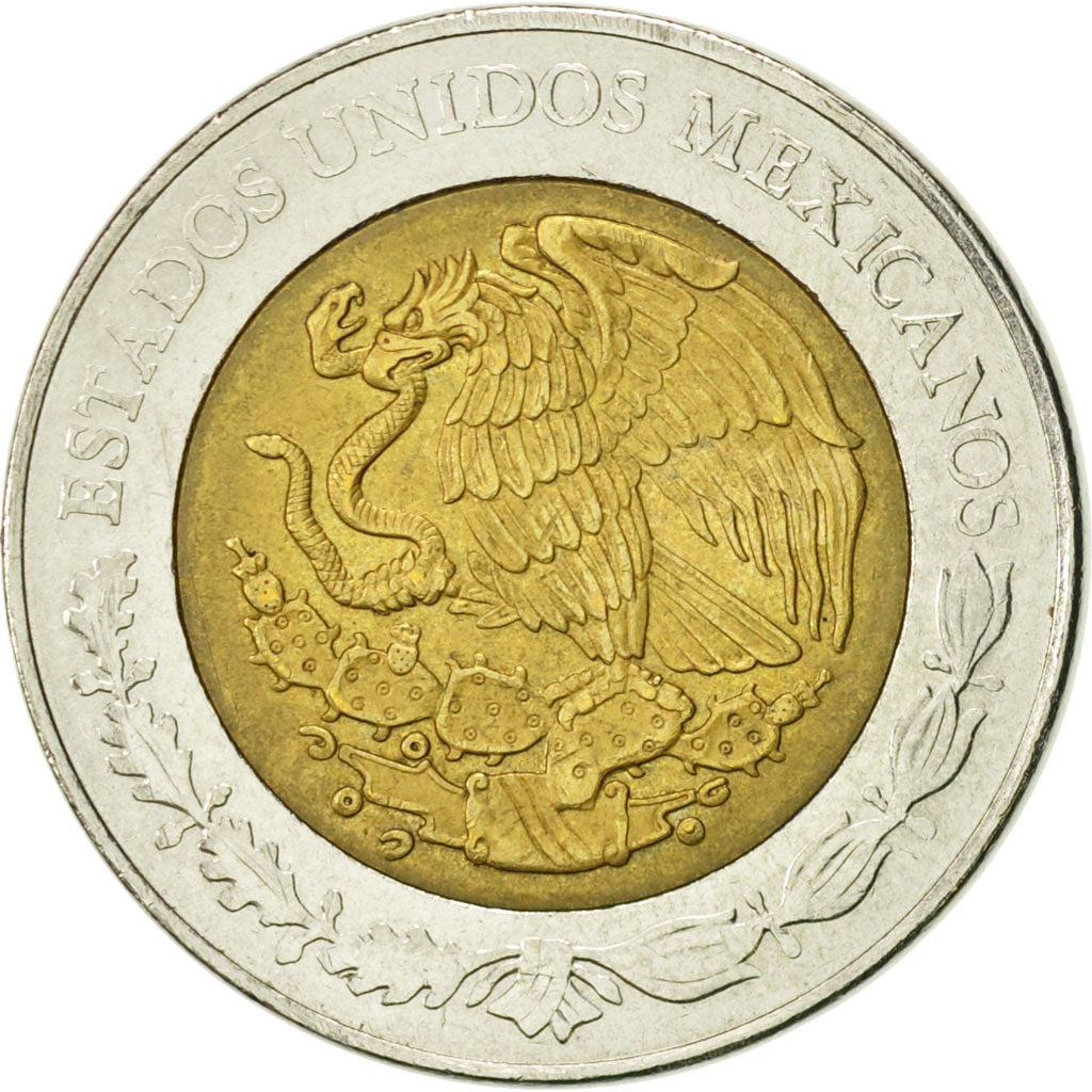 Coin, Mexico, 5 Pesos, 2011, Mexico City, AU(50-53), Bi-Metallic, KM:605