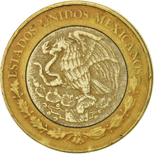 Coin, Mexico, 10 Pesos, 2002, Mexico City, EF(40-45), Bi-Metallic, KM:616