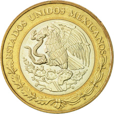 Coin, Mexico, 10 Pesos, 2000, Mexico City, AU(50-53), Bi-Metallic, KM:636