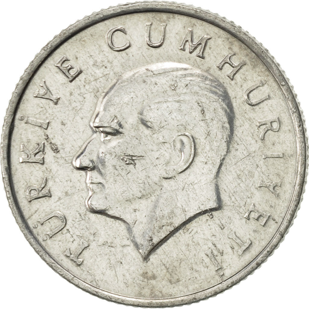 Coin, Turkey, 5 Lira, 1984, AU(50-53), Aluminum, KM:963