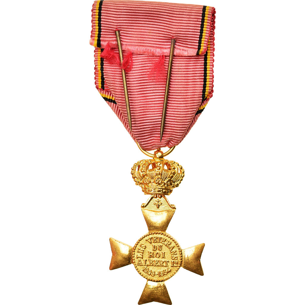 Belgium, Les Vétérans du Roi Albert Ier, Medal, 1909-1934, Excellent Quality