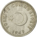 Turkey, Lira, 1947, EF(40-45), Silver, KM:883