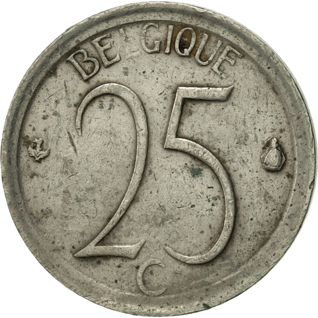 Coin, Belgium, 25 Centimes, 1970, Brussels, AU(50-53), Copper-nickel, KM:153.1