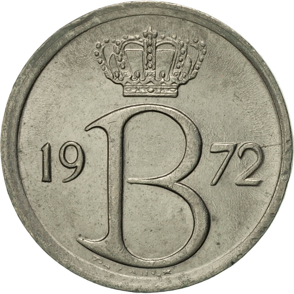 Coin, Belgium, 25 Centimes, 1972, Brussels, AU(50-53), Copper-nickel, KM:153.1