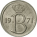 Coin, Belgium, 25 Centimes, 1971, Brussels, AU(50-53), Copper-nickel, KM:153.1
