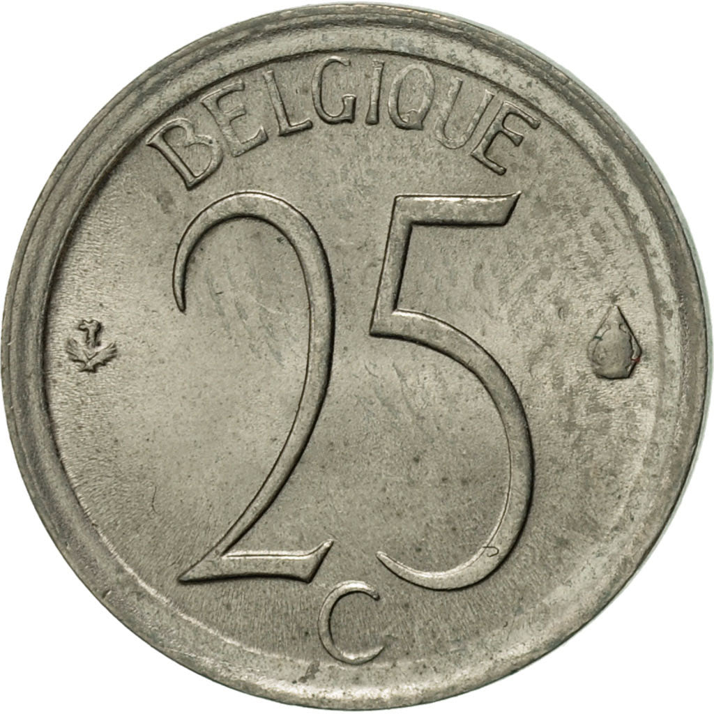 Coin, Belgium, 25 Centimes, 1971, Brussels, AU(50-53), Copper-nickel, KM:153.1