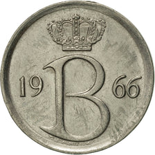 Coin, Belgium, 25 Centimes, 1966, Brussels, AU(50-53), Copper-nickel, KM:153.1