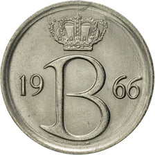 Coin, Belgium, 25 Centimes, 1966, Brussels, AU(50-53), Copper-nickel, KM:154.1