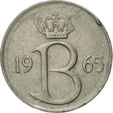 Coin, Belgium, 25 Centimes, 1965, Brussels, AU(50-53), Copper-nickel, KM:153.1