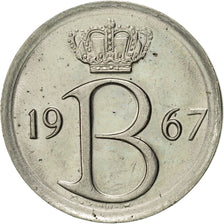 Coin, Belgium, 25 Centimes, 1967, Brussels, AU(50-53), Copper-nickel, KM:153.1