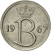 Belgium, 25 Centimes, 1967, Brussels, AU(50-53), Copper-nickel, KM:154.1
