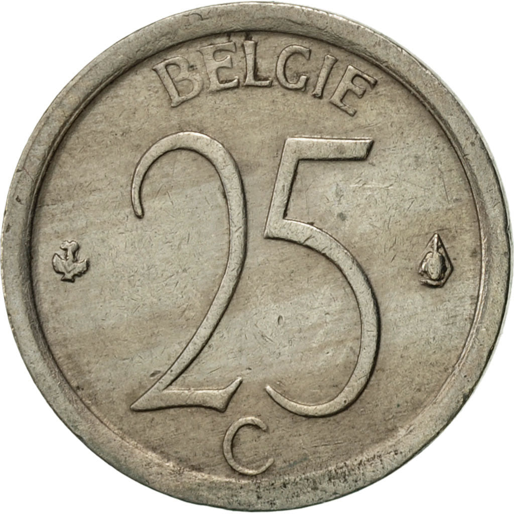 Monnaie, Belgique, 25 Centimes, 1969, Bruxelles, TTB+, Copper-nickel, KM:154.1